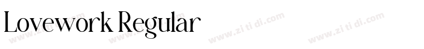 Lovework Regular字体转换